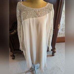 NWT Midnight Velvet Beaded Dress 3x Firmal Wedding Mother Of The Bride